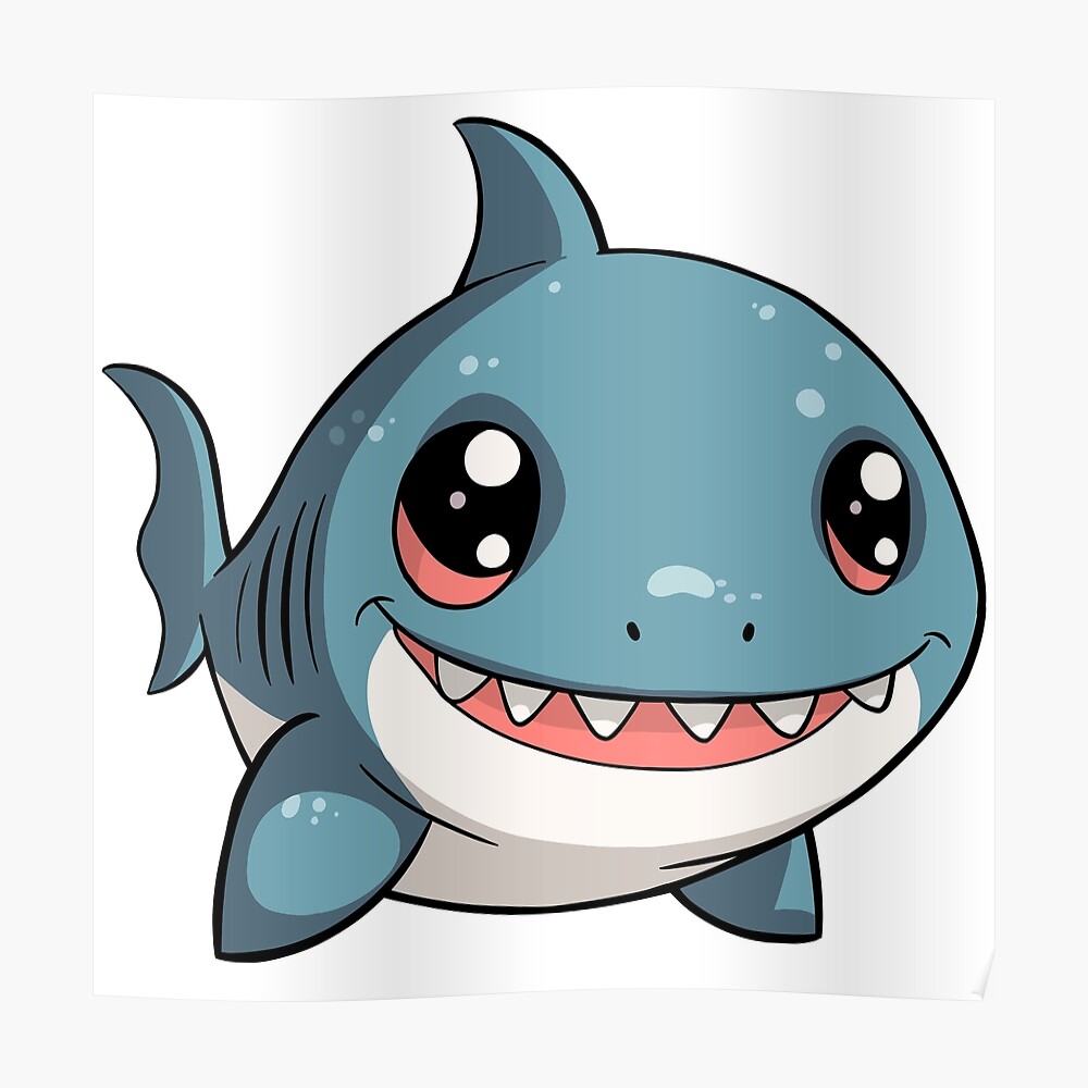 Cute Baby Shark  Sticker for Sale by CortexCreations