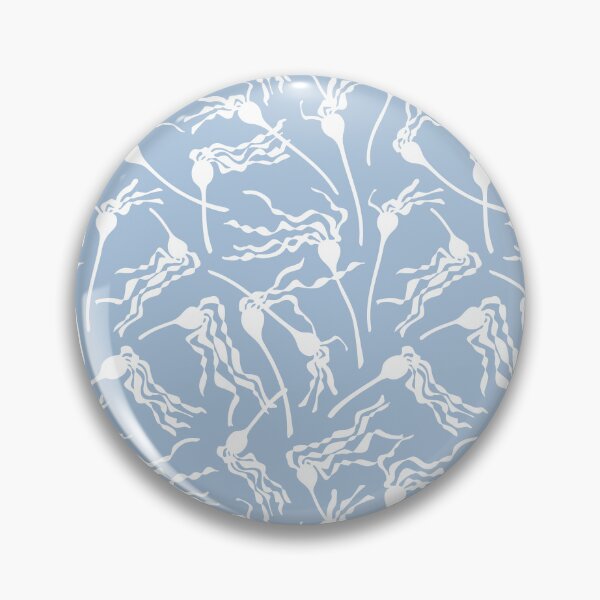 Item preview, KELP FOREST Coastal Beach Ocean Seaweed in Pastel Blue White - UnBlink Studio by Jackie Tahara designed and sold by Jackie Tahara of UnBlink Studio.