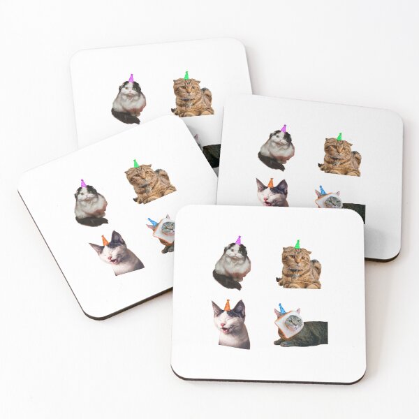 Item preview, party hat kitties designed and sold by saacstix.