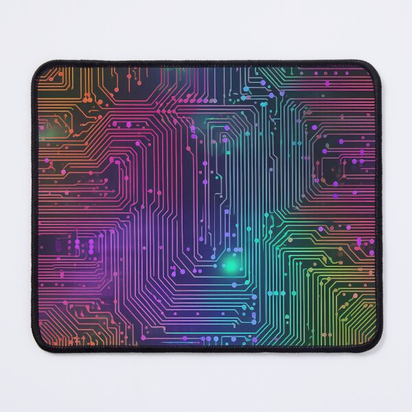 Item preview, Bright Vaporwave Circuit Board designed and sold by Splargo Digital Prints.