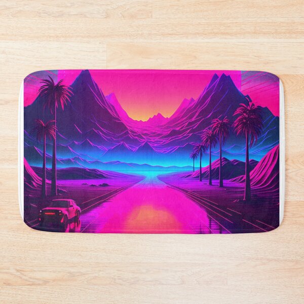 Item preview, Road Vaporwave Retrowave Neon designed and sold by AlvaroMeurer.