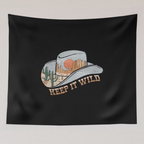 Item preview, Keep It Wild Cowboy CowGirl Hat designed and sold by ArtMeetsPizza.