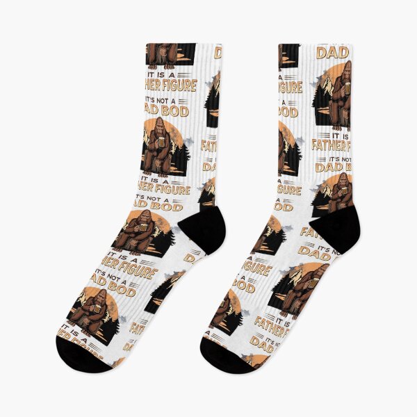Item preview, Funny Fathers Day Saying Its Not A Dad Bod It Is A Father Figure Retro Bigfoot Sasquatch  designed and sold by Bad Kitty Designz.