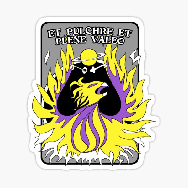 Nonbinary Pride Coat of Arms Sticker