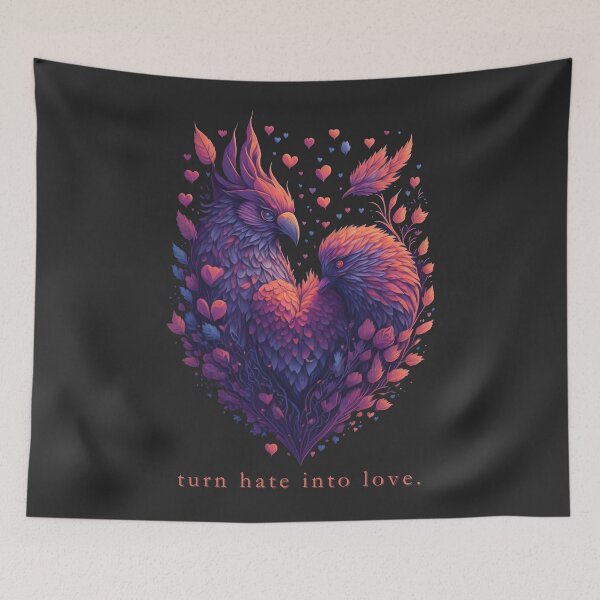 Item preview, Turn Hate Into Love designed and sold by PopPizzazz.