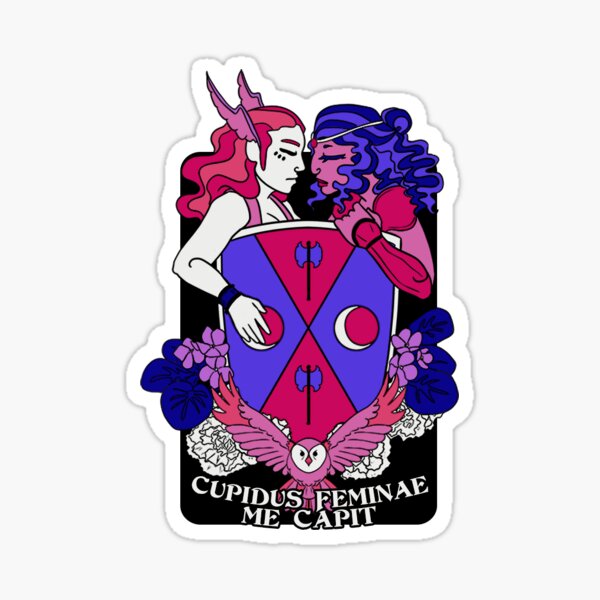 Women Loving Women Pride Coat of Arms Sticker