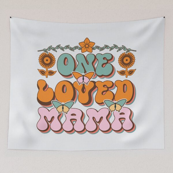 Item preview, Retro one loved Mama Mother's Day illustration designed and sold by Acim0.