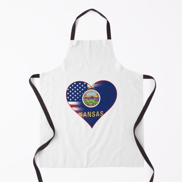 Item preview, State of Kansas Flag and American Flag Fusion Design designed and sold by Gsallicat.