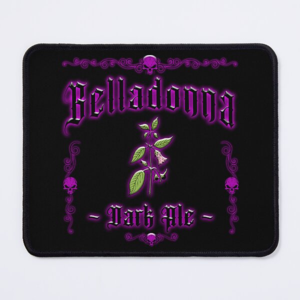 Item preview, HOMICIDAL BEVERAGES - BELLADONNA DARK ALE designed and sold by Garden Of Nightmares.
