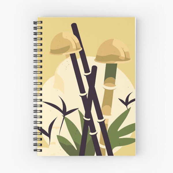 Item preview, Minimal Bamboo Psychedelic Mushroom | Zen Bamboo Forest | Mind Exploration Mushroom Design designed and sold by mindexploration.