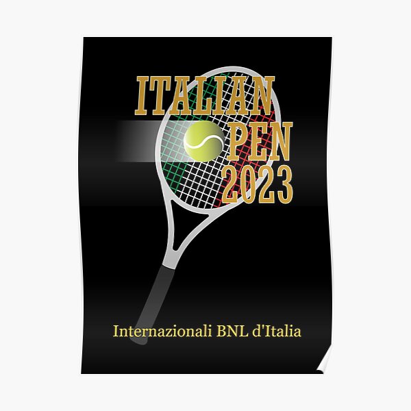 Cool 2023 Italian Open Tennis Tournament Design Essential T-Shirt for Sale  by wahyuni