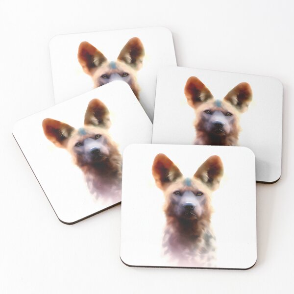 Item preview, Wild dog in Watercolor designed and sold by StyleSyndicatio.