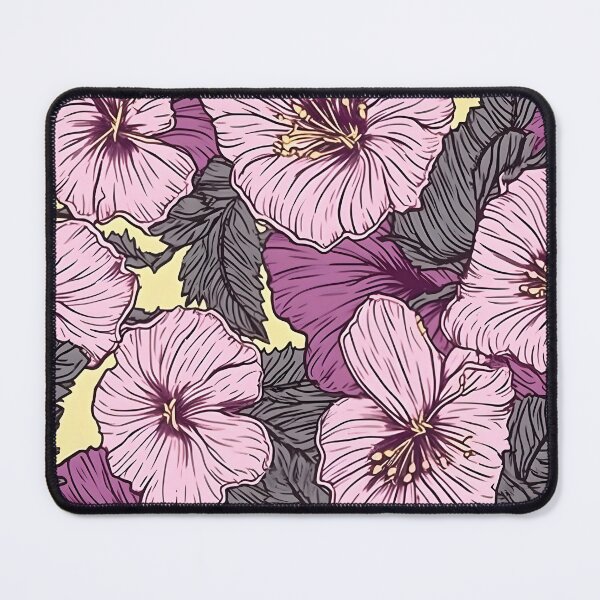 Item preview, Malva Sylvestris flowers Pattern designed and sold by BALTHAZAR-DG.