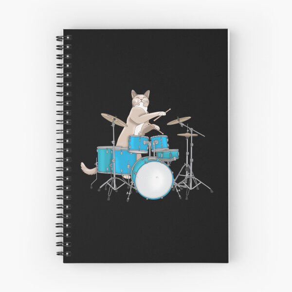 Item preview, Cat Playing Drums - Blue  designed and sold by MarciaFe.