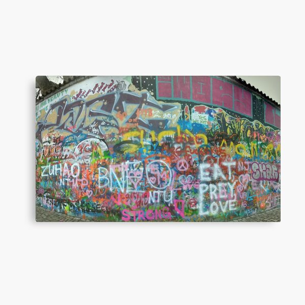 John Lennon Wall Canvas Print