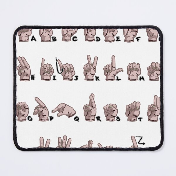 Item preview, Wednesday Thing Sign Alphabet COLOR designed and sold by GMTwins.
