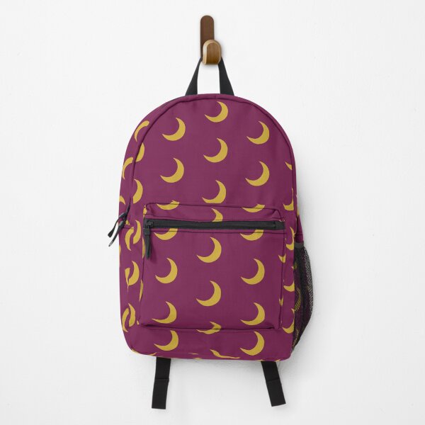 Item preview, Yellow crescent moon pattern fucsia background designed and sold by Fyleth.