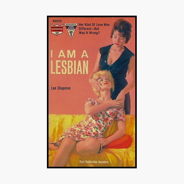 Lesbian Print for Women Only Vintage Pulp Paperback Cover Repro 