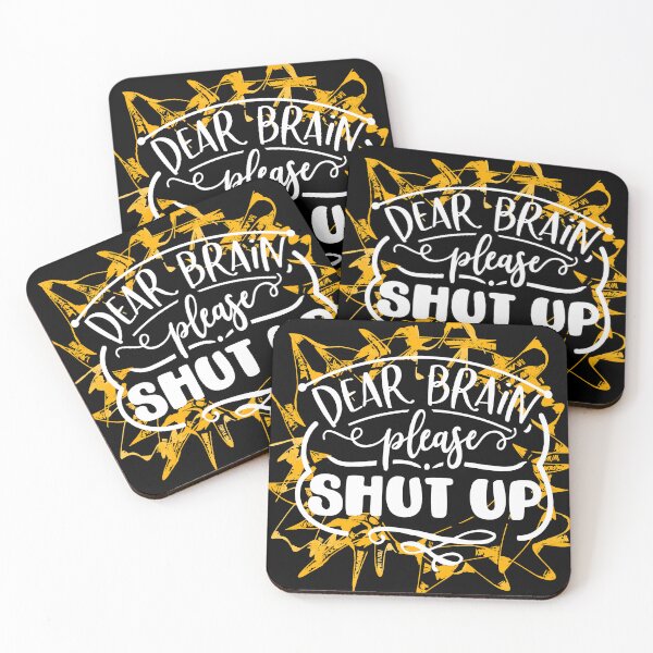 Item preview, Dear Brain Please Shut Up - Yellow designed and sold by BrightC.
