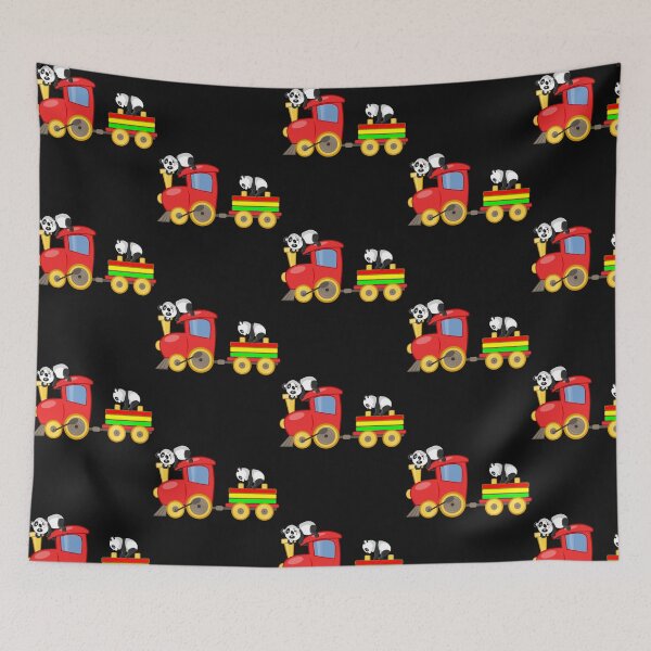 Item preview, Toy Train With Pandas Gift Idea Motif designed and sold by OlenReyno.