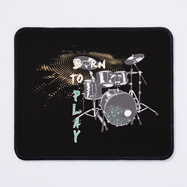 Item preview, Born To Play Cool Drum Kit Percussion Vintage Retro Drummer designed and sold by MarciaFe.