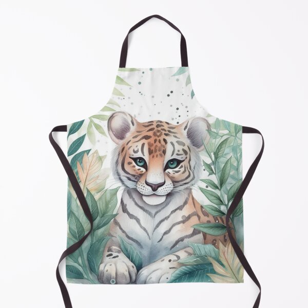 Item preview, Nursery Watercolor Illustration Baby Tiger Print designed and sold by Dani Ashbury.