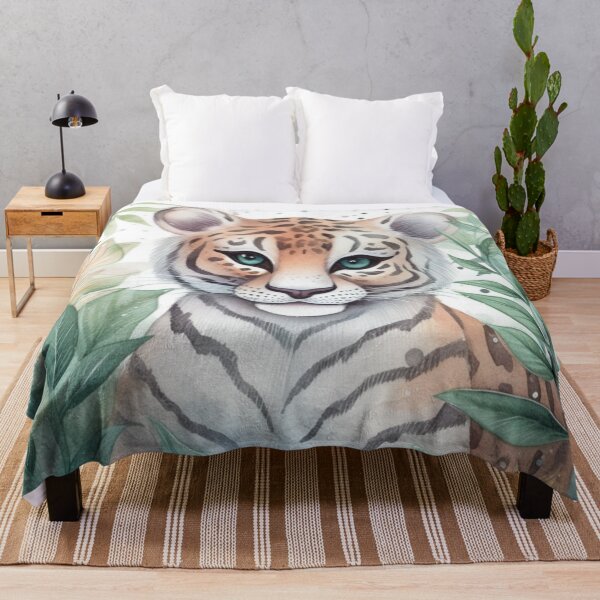 Item preview, Nursery Watercolor Illustration Baby Tiger Print designed and sold by Dani Ashbury.