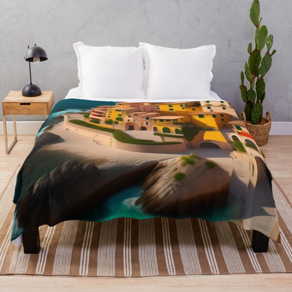 Item preview, Italian Seaside Village | Digital Art designed and sold by Artisnaps.