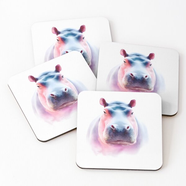 Item preview, Hippopotamus in Watercolor designed and sold by StyleSyndicatio.