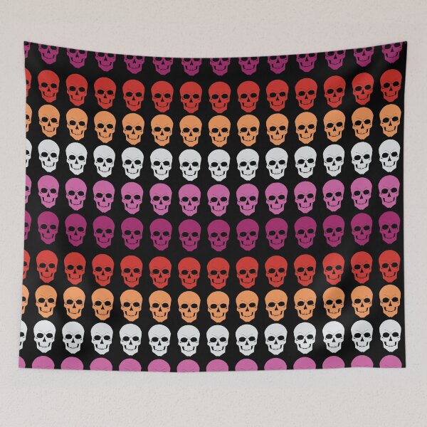 Item preview, Gothic Skulls Lesbian Pride 5H designed and sold by TheirChoice.