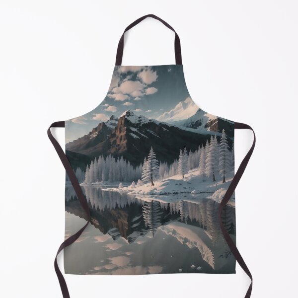 Item preview, Reflective Snowy Mountains - Digital Art designed and sold by SnoopyTF.
