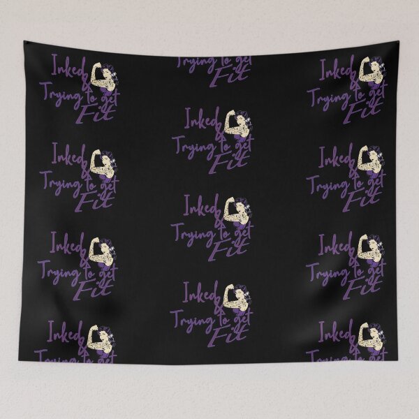 Item preview, Inked and Trying to Get Fit designed and sold by Tiffany Bumgardner.