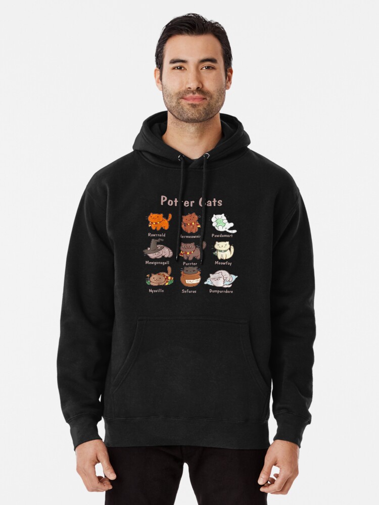 Potter Cats T-Shirt, Funny Gifts For Cat Lovers Tshirt Potter Cats T-Shirt, Funny Gifts For Cat Lovers Tshirt