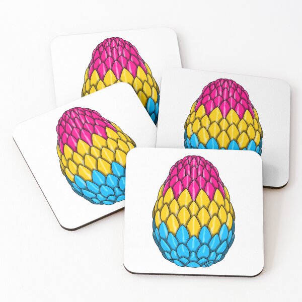 Aperçu de l'œuvre Pansexual Pride Dragon Egg créée et vendue par SentABear.