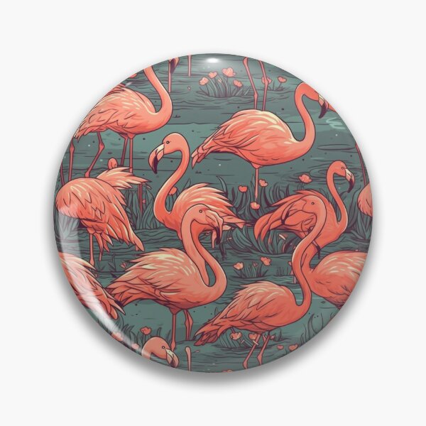 Item preview, flamingos in Water Detailed Pattern designed and sold by Leo Rolph.