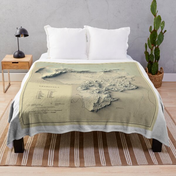 Item preview, 1948 Venezuela Relief Map 3D digitally-rendered designed and sold by ThinkAboutMaps.