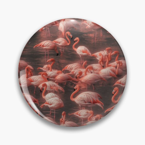 Item preview, flamingos in Water Detailed Pattern III designed and sold by Leo Rolph.