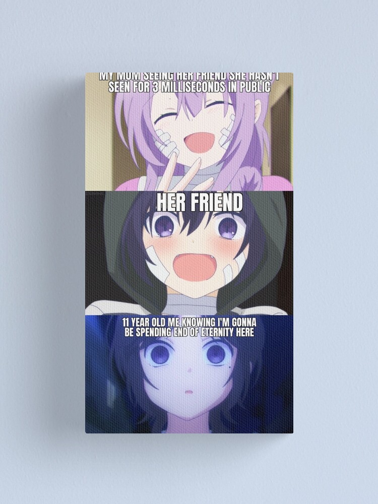 Relatable childhood anime meme Canvas Print for Sale by MemeSpecialists