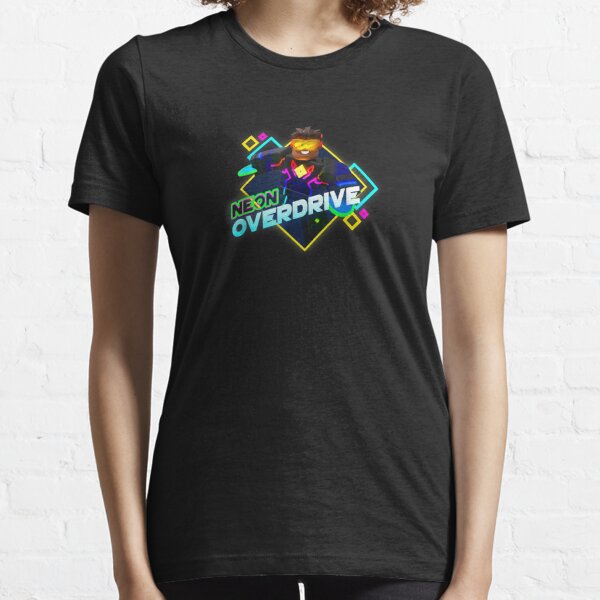  Roblox Black Neon Overdrive Classic Fit T-Shirt