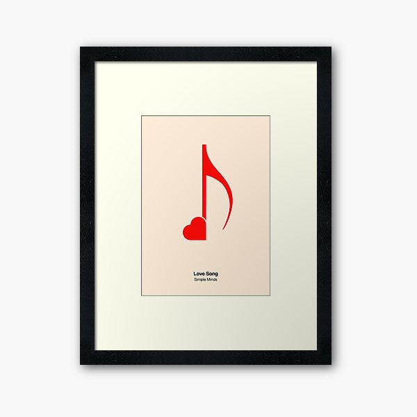 Chanson d'amour Impression encadrée
