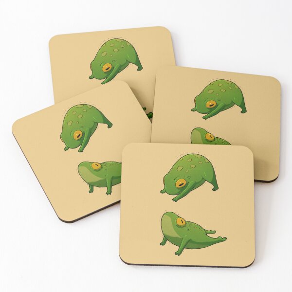 Item preview, Yoga Frog Upward Downward Dog designed and sold by DingHuArt.