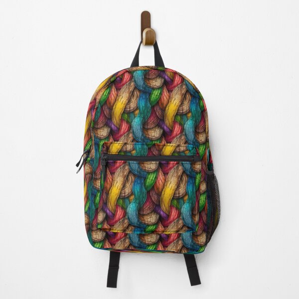 Item preview, Twisted Wood Bark Tree Trunk Rainbow Wooden Pattern designed and sold by ClairesPatterns.