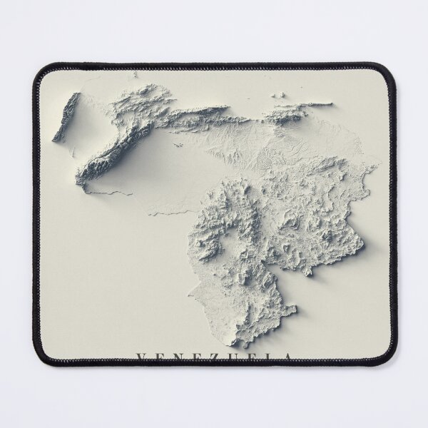 Item preview, Venezuela Shaded Relief Map 3D digitally-rendered designed and sold by ThinkAboutMaps.