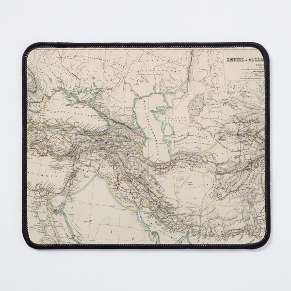 Item preview, Vintage Alexander The Great Map (1873) Macedonian Empire Atlas designed and sold by BravuraMedia.