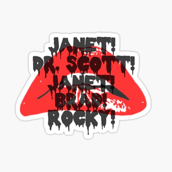 Rocky Horror Picture Show Chant Scene Sticker