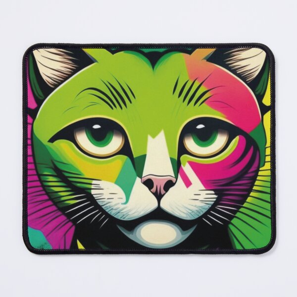 Item preview, Gato colorido de olhos verdes designed and sold by GirlaineSQ.