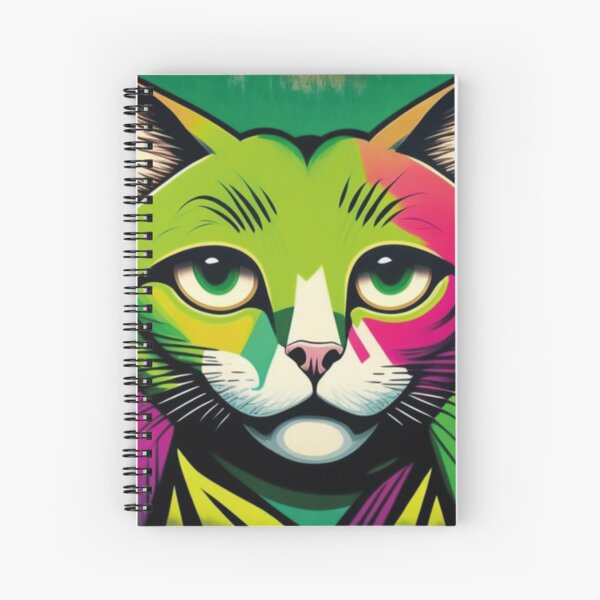 Item preview, Gato colorido de olhos verdes designed and sold by GirlaineSQ.
