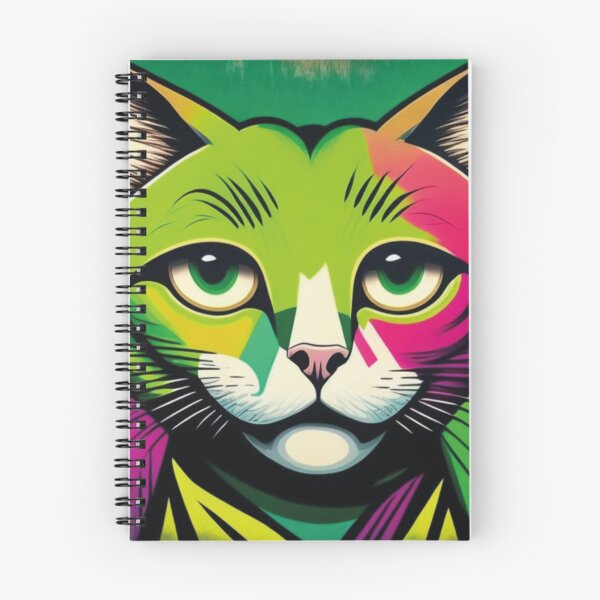 Item preview, Gato colorido de olhos verdes designed and sold by GirlaineSQ.