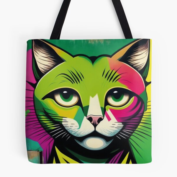 Item preview, Gato colorido de olhos verdes designed and sold by GirlaineSQ.