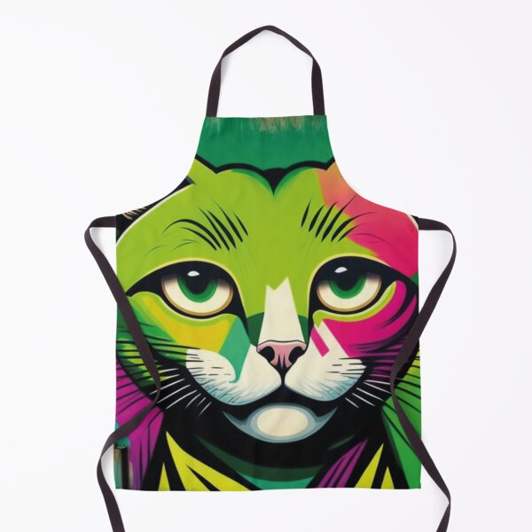 Item preview, Gato colorido de olhos verdes designed and sold by GirlaineSQ.